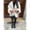 FluffyCoat: Luxe Furry Long Overcoat - White / S
