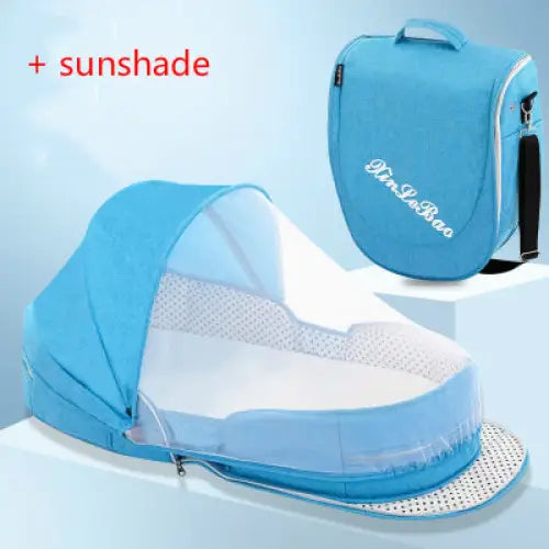 Foldaway Crib Bag - Blue / Flagship