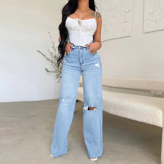 FrayWave: Trendy Frayed Casual Pants