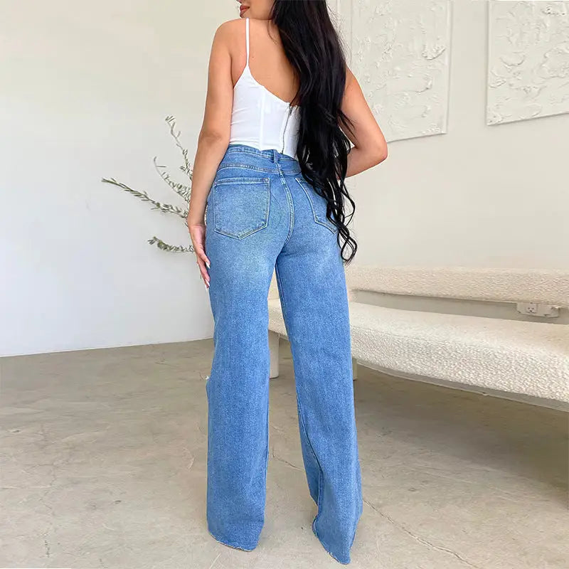 FrayWave: Trendy Frayed Casual Pants