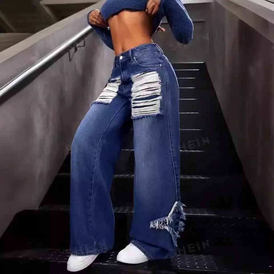 FringeX Wide Leg Jeans