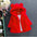 Frosty Fluff Coat - Red / 90cm