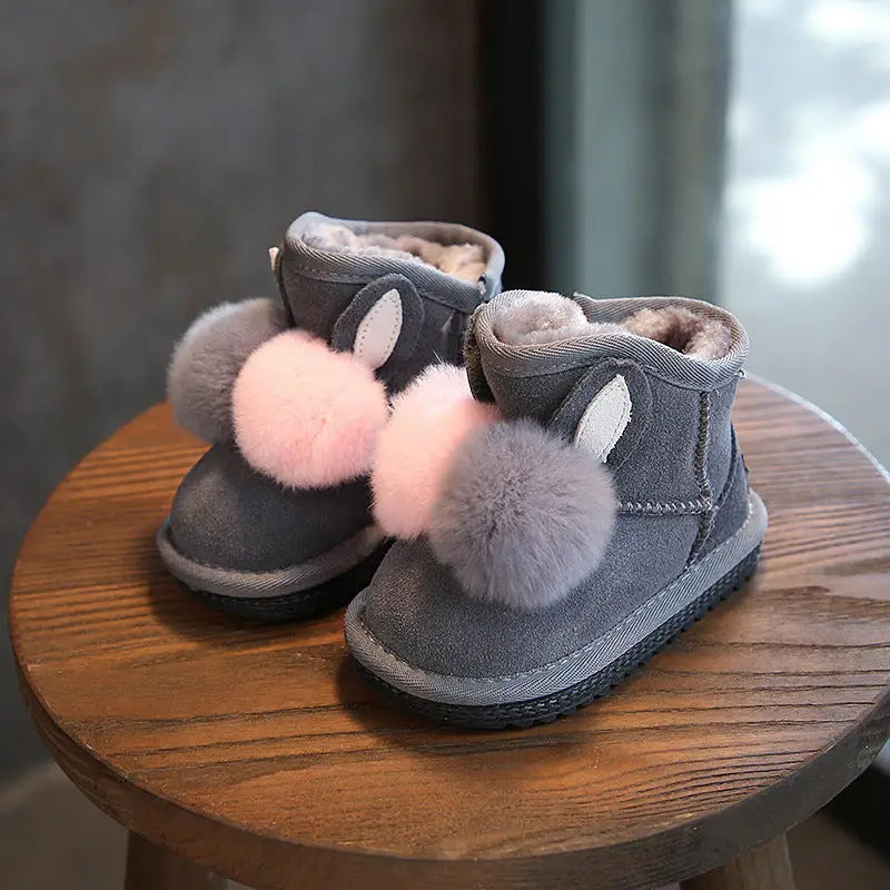Fuzzy Snow Bunnies - Grey / 26yards