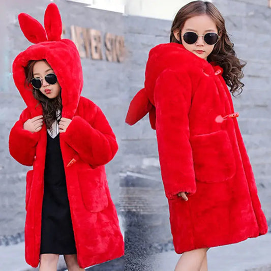 FuzzyPals Kids’ Cozy Faux Fur Coat