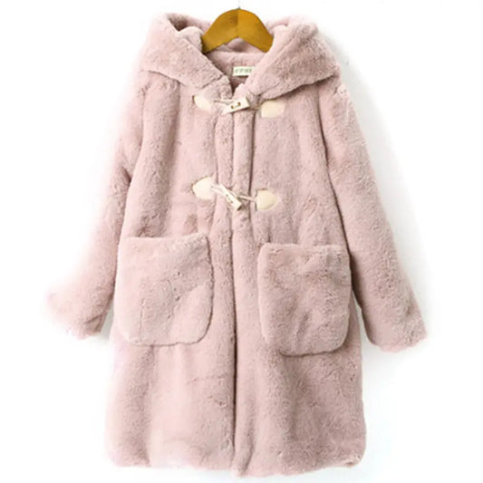 FuzzyPals Kids’ Cozy Faux Fur Coat