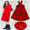 FuzzyPals Kids’ Cozy Faux Fur Coat - Red / 110cm
