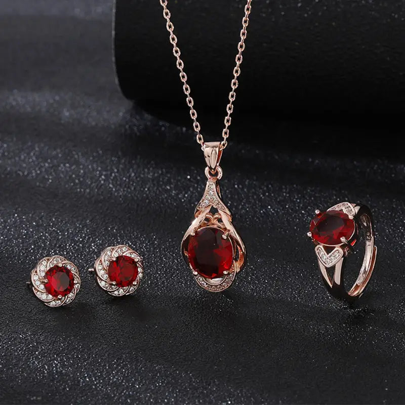 Gemstone Trio Jewelry Set
