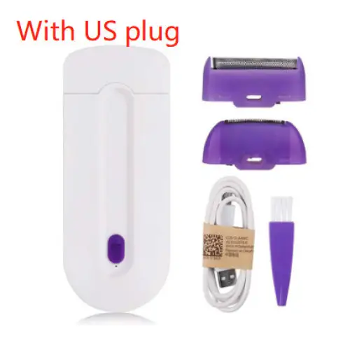 Gentle Instant Hair Remover for Face Body and Sensitive Skin US Plug / 1 pack