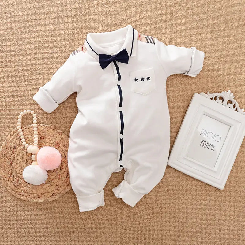 Gentleman’s Romper - Long-sleeved Baby Clothes - I / 59cm