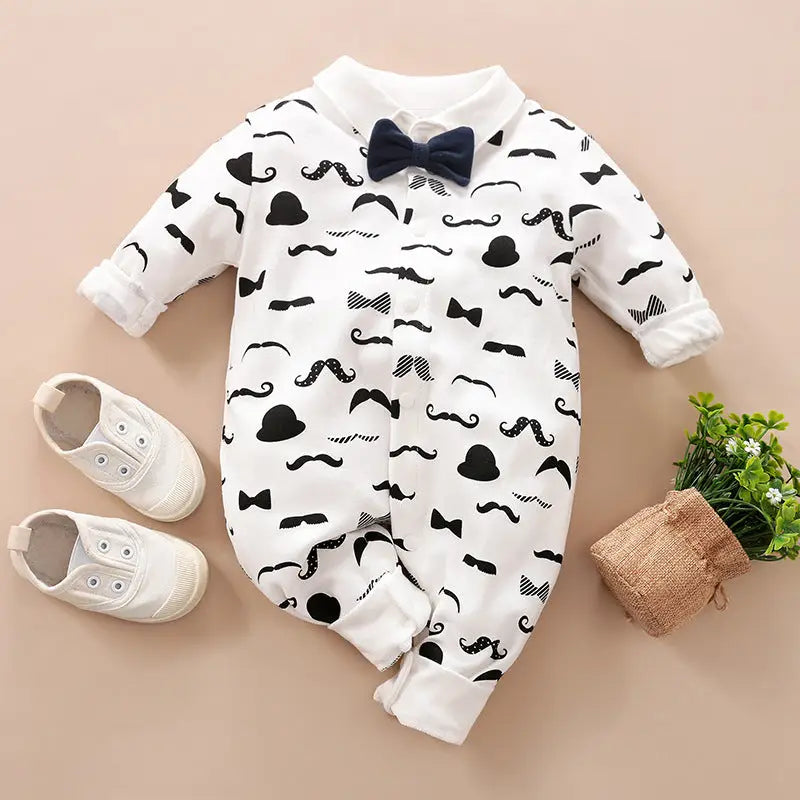 Gentleman’s Romper - Long-sleeved Baby Clothes - M / 59cm