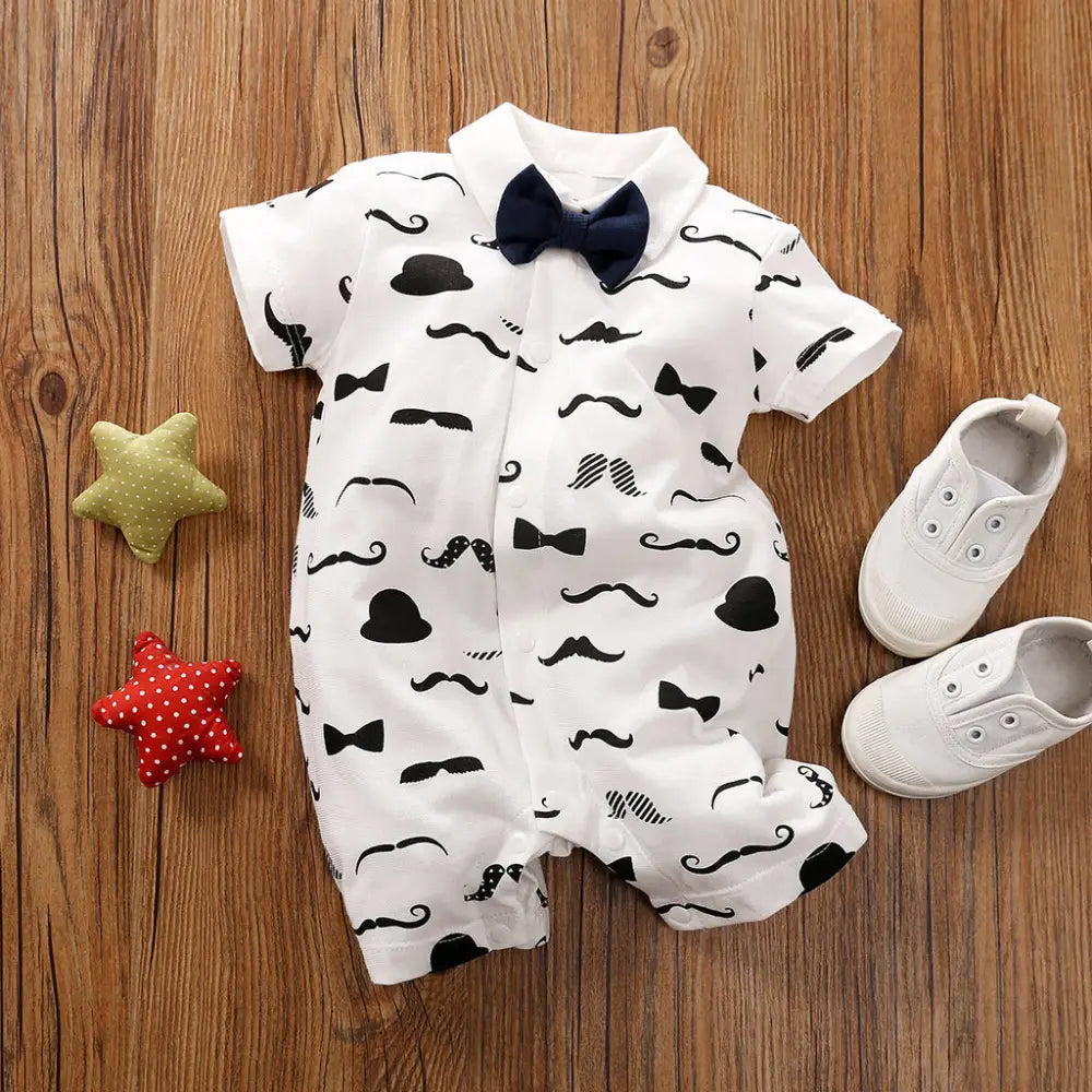 Gentleman’s Romper - Long-sleeved Baby Clothes - P / 59cm