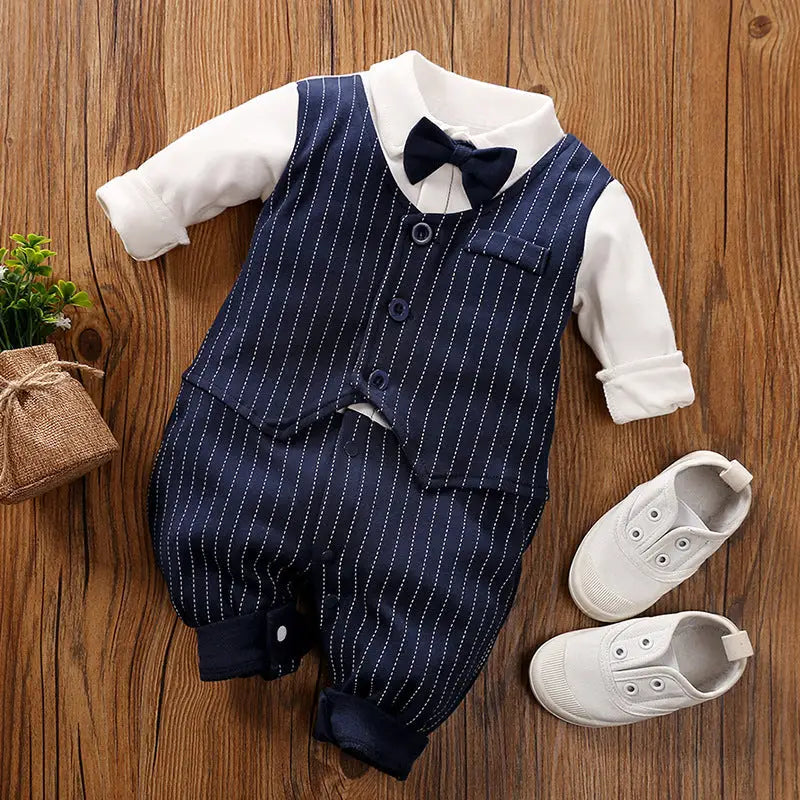 GentleSprout: Seasonal Long-Sleeve Baby Jumpsuit - as shown / 59cm / F