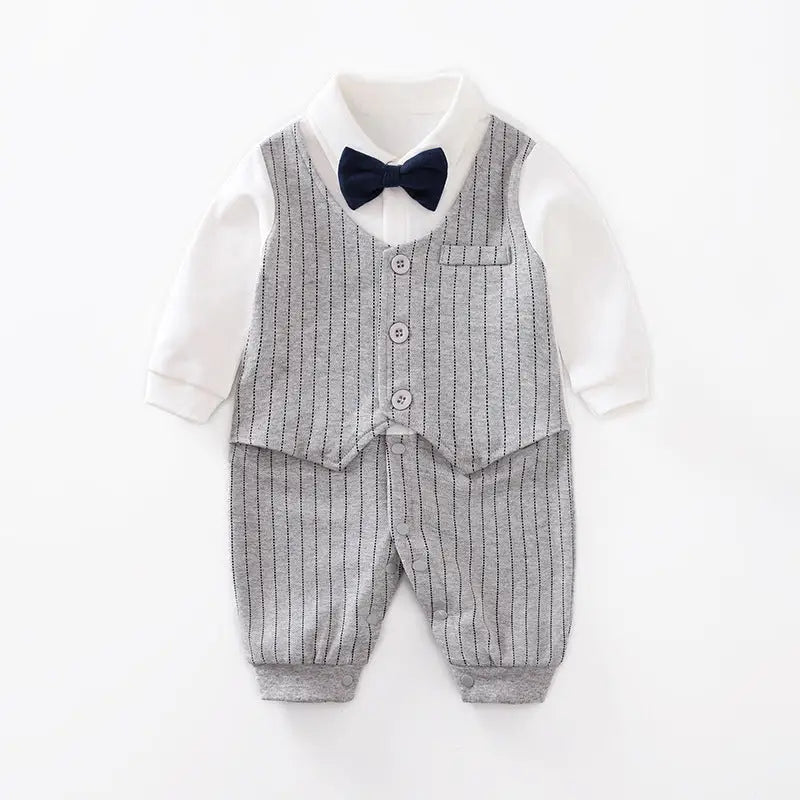 GentleSprout: Seasonal Long-Sleeve Baby Jumpsuit - as shown / 59cm / G