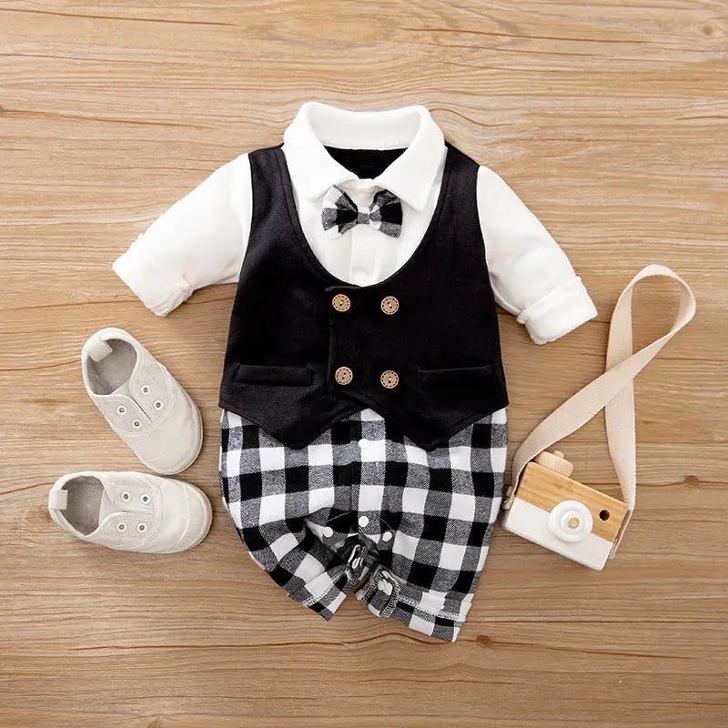 GentleSprout: Seasonal Long-Sleeve Baby Jumpsuit - as shown / 59cm / L