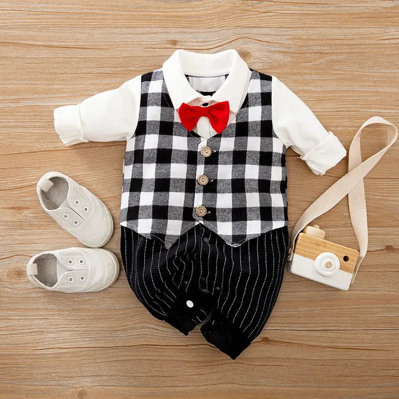 GentleSprout: Seasonal Long-Sleeve Baby Jumpsuit - as shown / 59cm / M