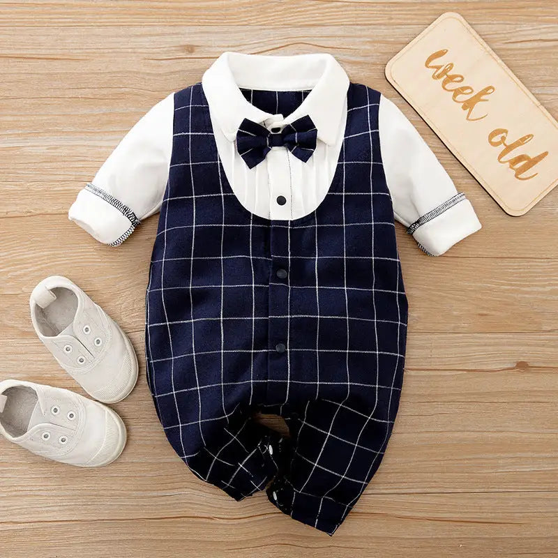 GentleSprout: Seasonal Long-Sleeve Baby Jumpsuit - as shown / 59cm / N