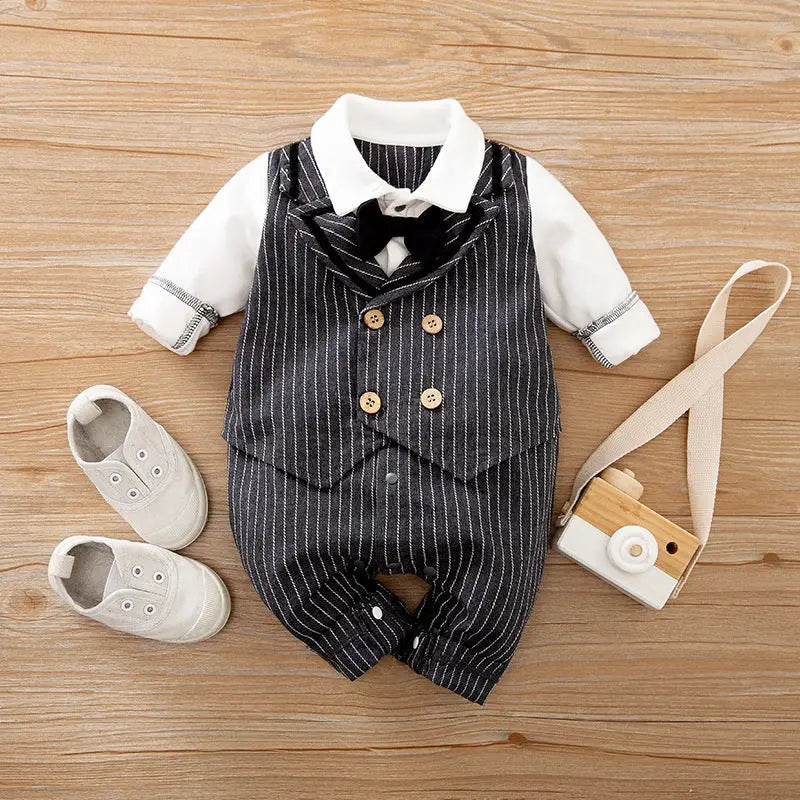 GentleSprout: Seasonal Long-Sleeve Baby Jumpsuit - as shown / 59cm / P
