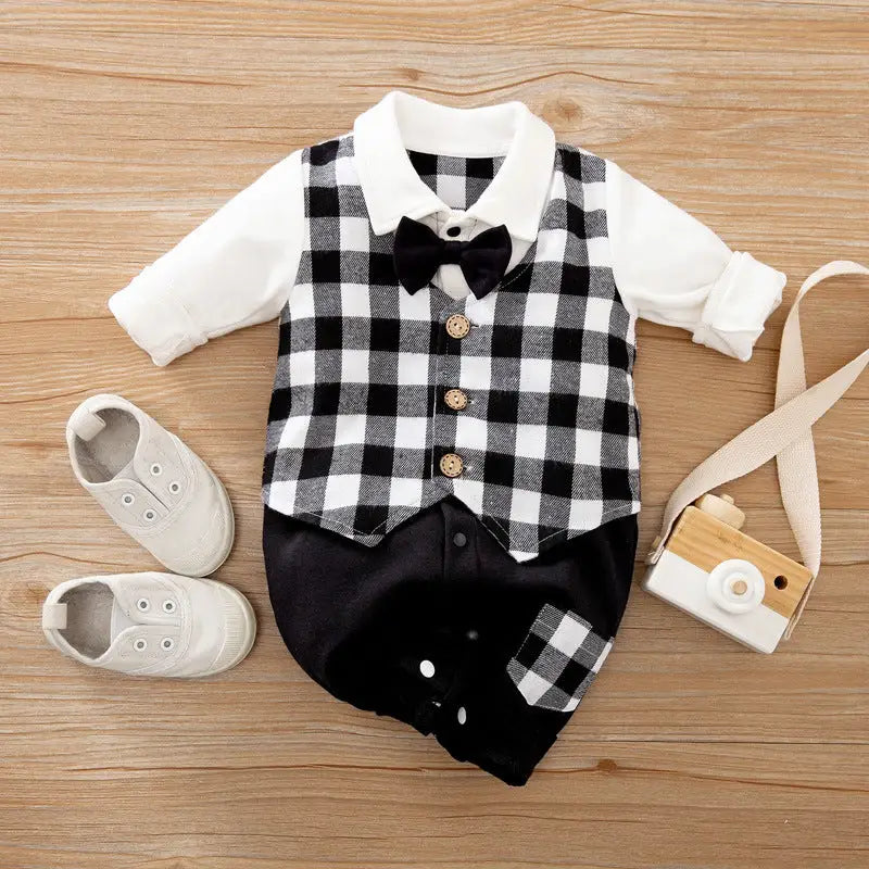 GentleSprout: Seasonal Long-Sleeve Baby Jumpsuit - as shown / 66cm / O