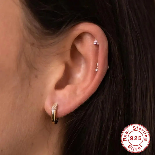 GeoDiamond Cluster Earrings
