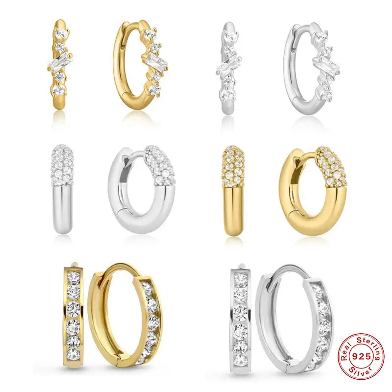 GeoDiamond Cluster Earrings