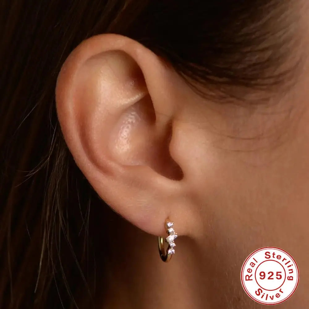 GeoDiamond Cluster Earrings