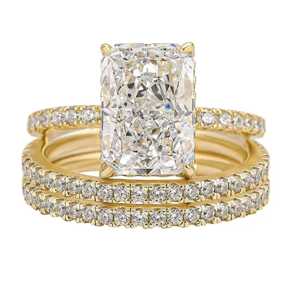 Glacier Sparkle Ring Set - 3 Set Of 3132 Gold / No 5