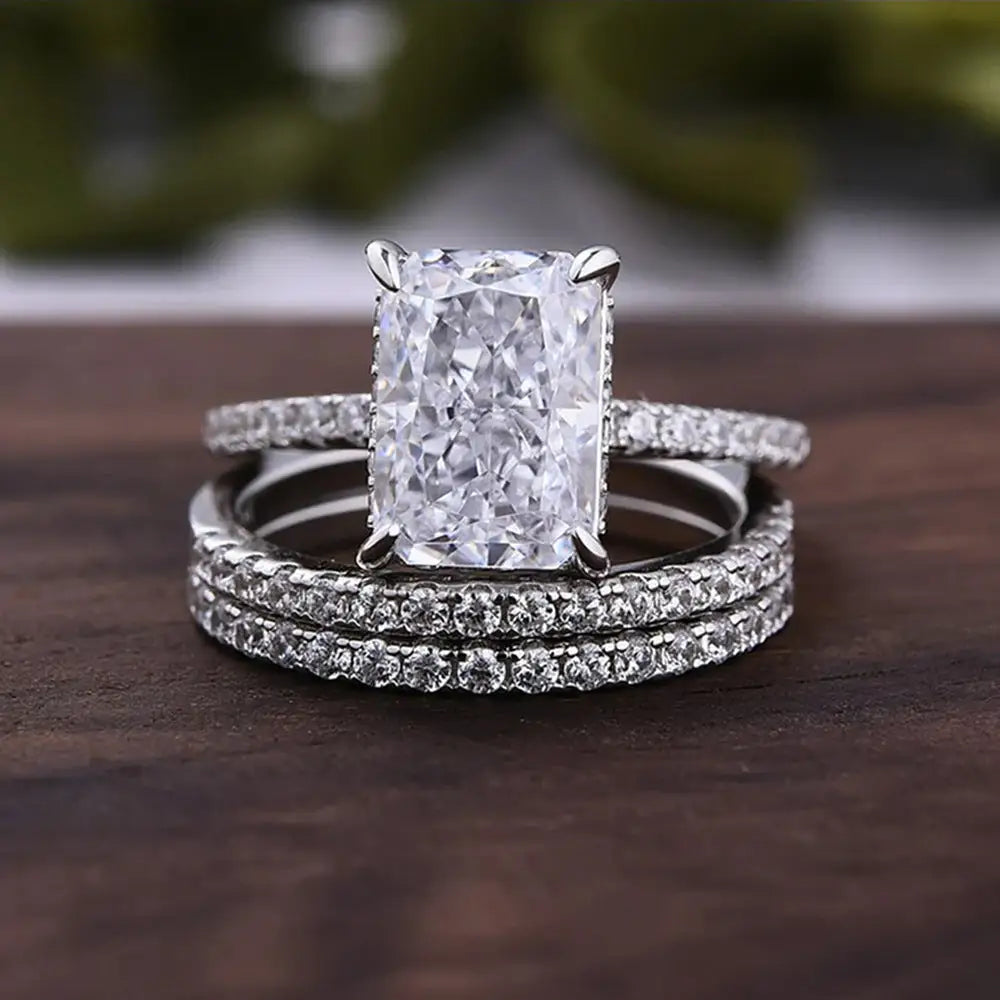 Glacier Sparkle Ring Set