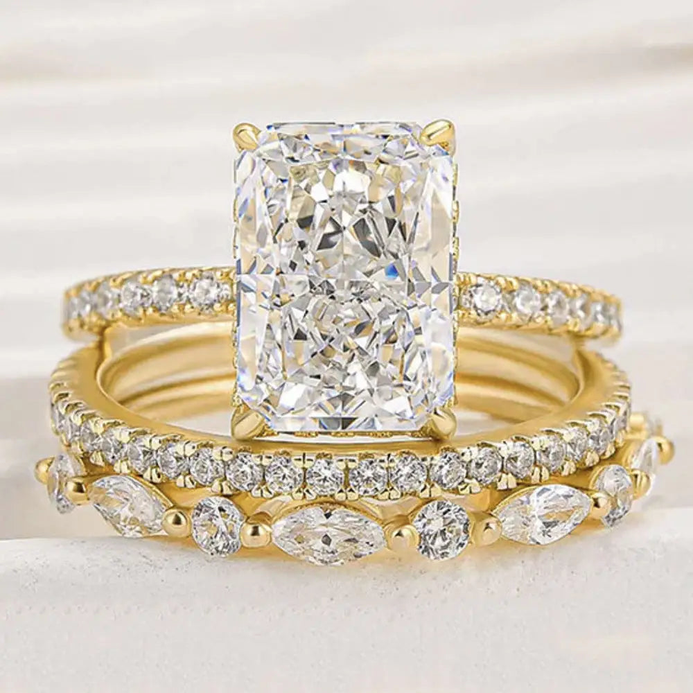 Glacier Sparkle Ring Set
