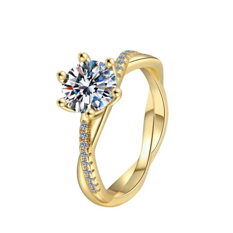 GlitzKarat Moissanite S925 Silver Ring
