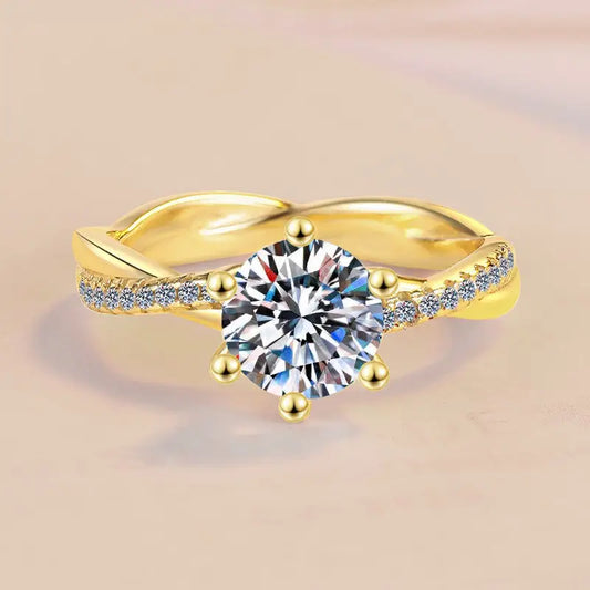 GlitzKarat Moissanite S925 Silver Ring