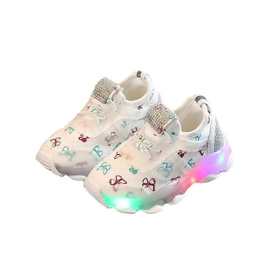 GlowStride Kids LED Breathable Sneakers