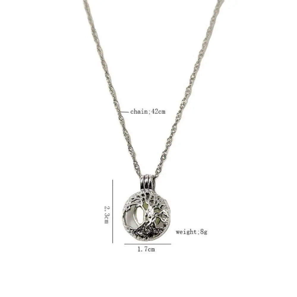GlowTree Hollow Noctilucent Necklace with Ethereal Luminescence