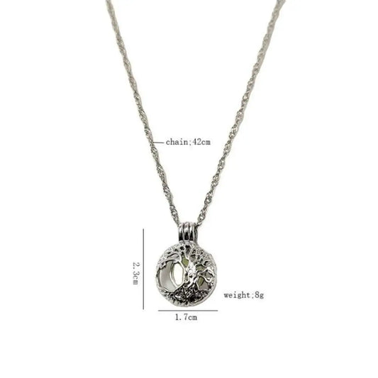 GlowTree Hollow Noctilucent Necklace with Ethereal Luminescence
