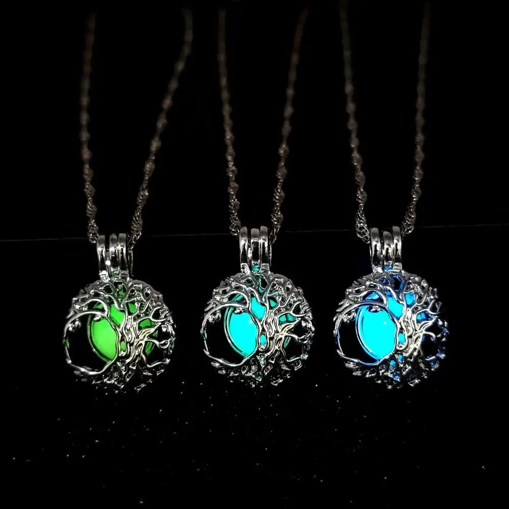 GlowTree Hollow Noctilucent Necklace with Ethereal Luminescence
