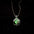 GlowTree Hollow Noctilucent Necklace with Ethereal Luminescence - Green Light