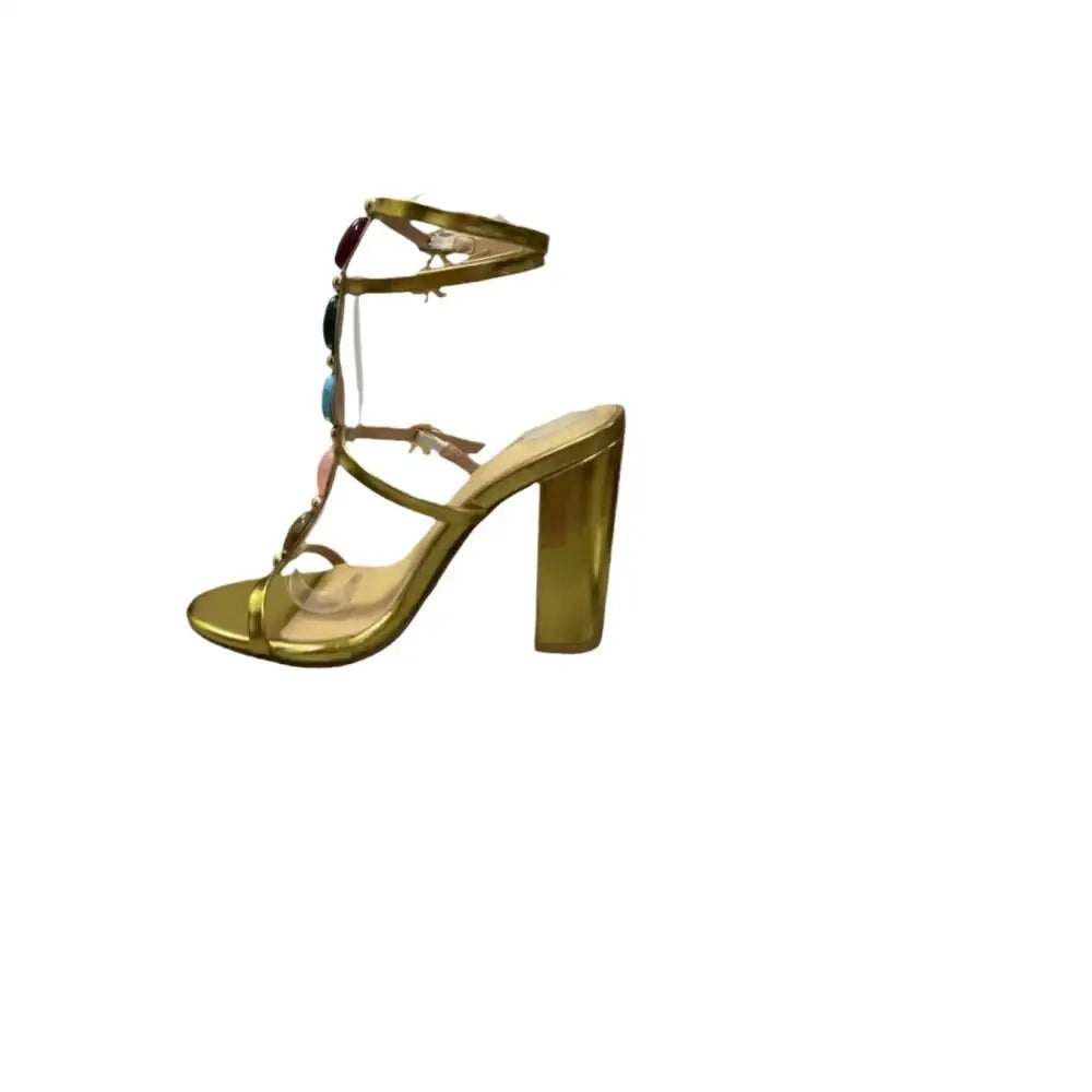 Gold PU Round Head Scaffold Shoes Multiple Sizes Available