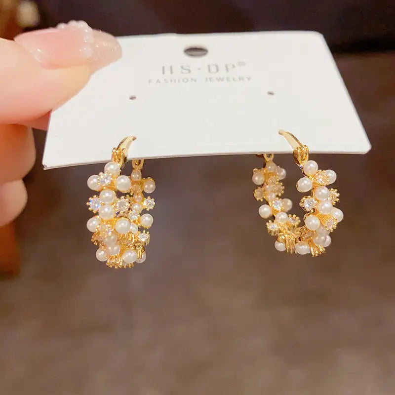 Golden Geo Chic 14K Gold Fashion Ear Clips - No 15