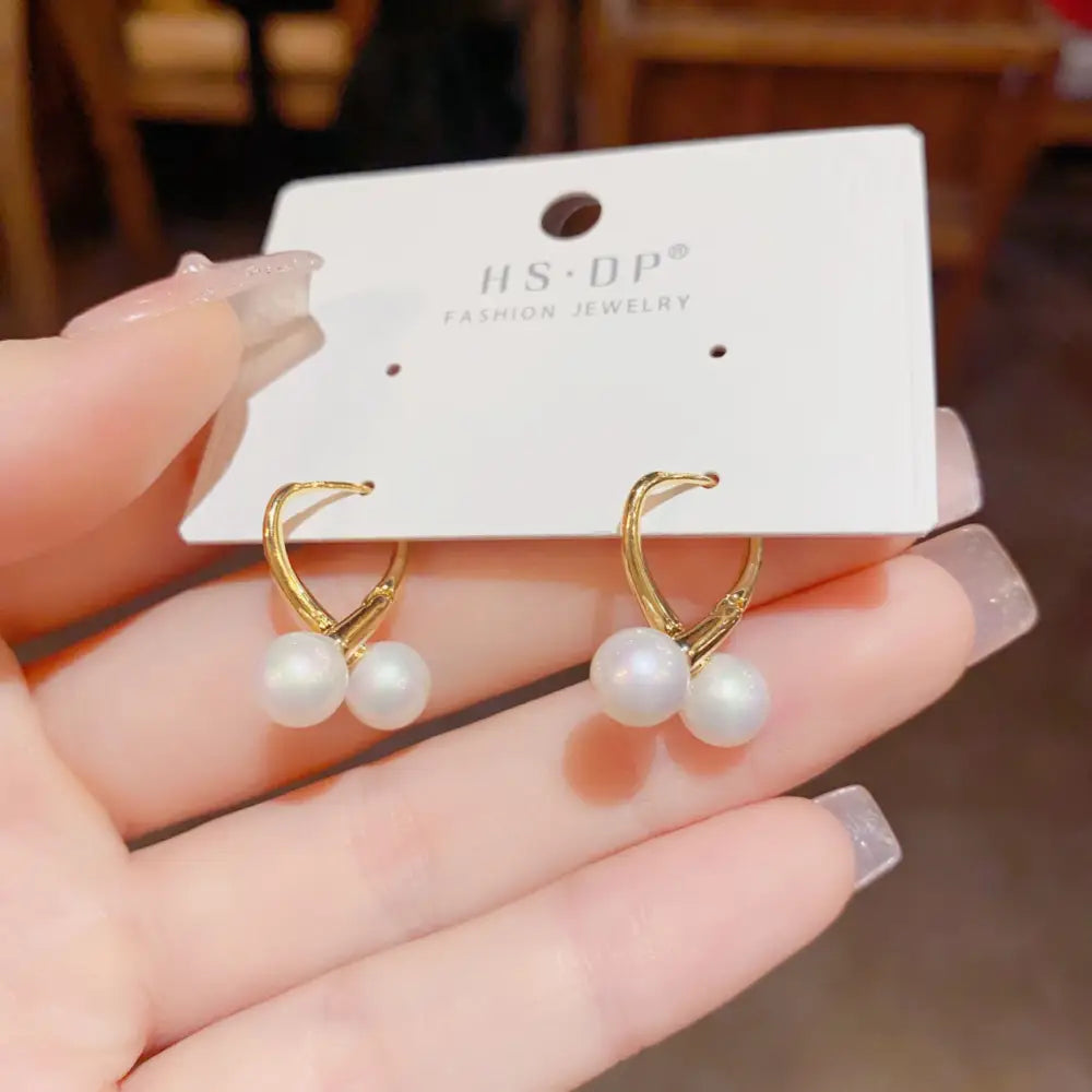 Golden Geo Chic 14K Gold Fashion Ear Clips - No 40