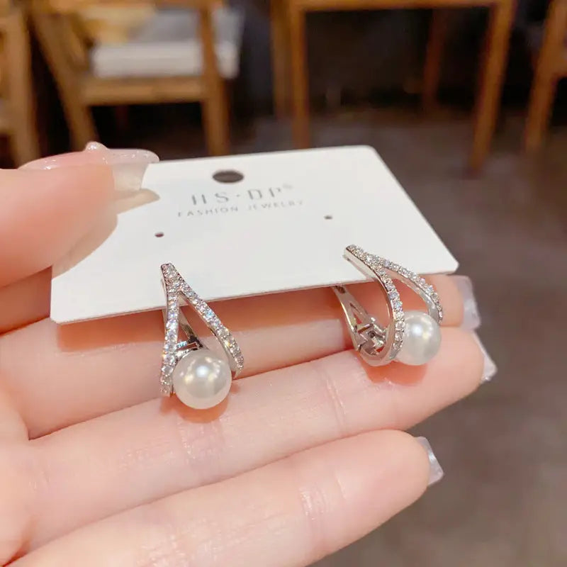 Golden Geo Chic 14K Gold Fashion Ear Clips - No 62