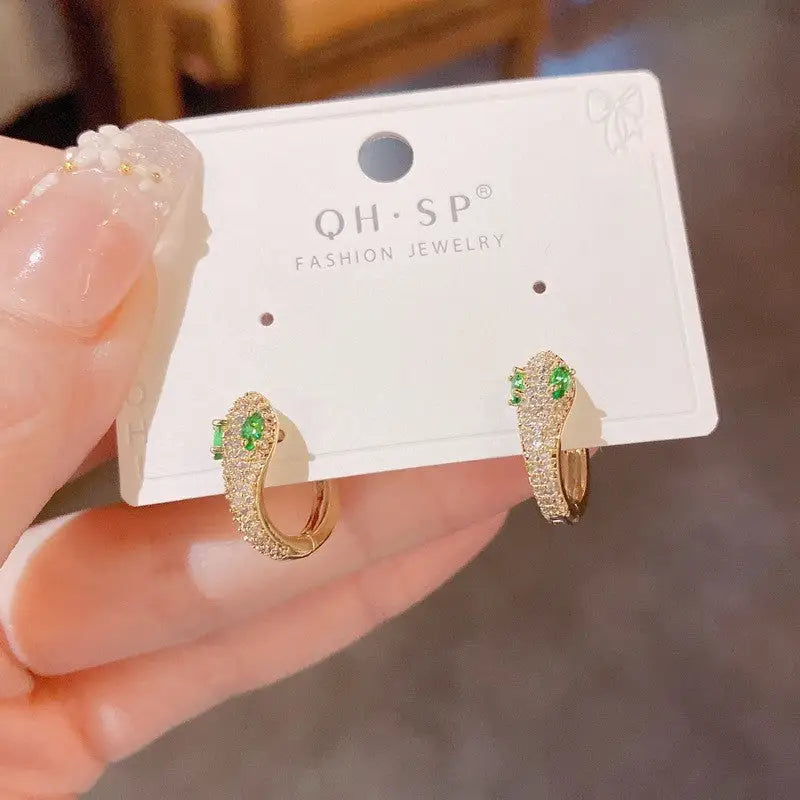 Golden Geo Chic 14K Gold Fashion Ear Clips - No 68