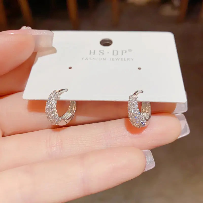 Golden Geo Chic 14K Gold Fashion Ear Clips - No 70