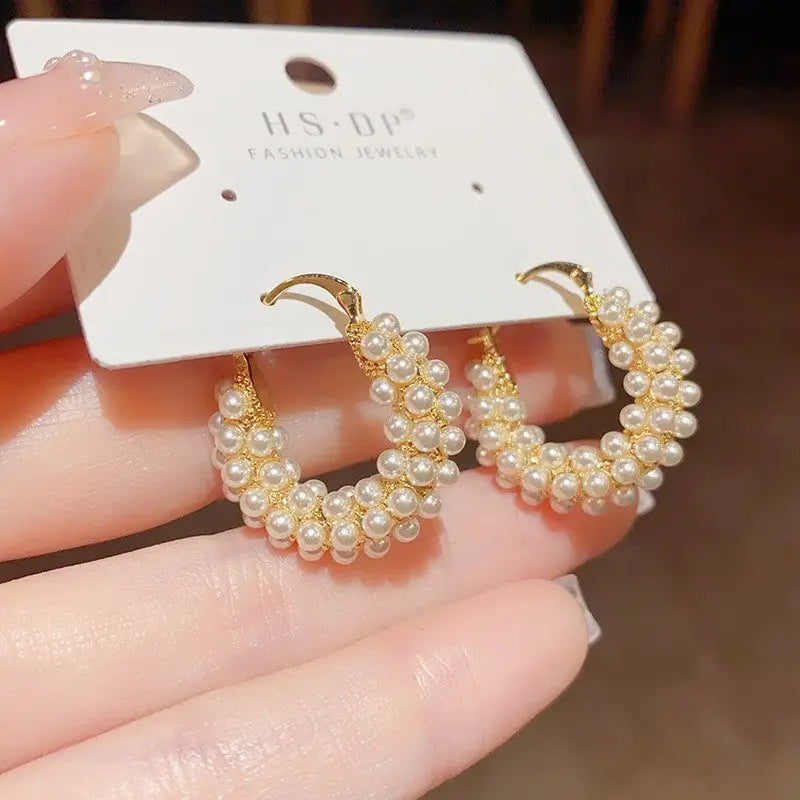 Golden Geo Chic 14K Gold Fashion Ear Clips - No 94