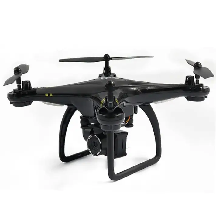 GW168 Remote Control Drone with LED Light and 3D Roll Functions Black