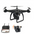 GW168 Remote Control Drone with LED Light and 3D Roll Functions Black