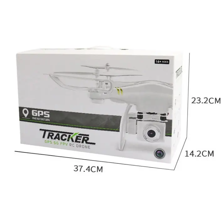 GW168 Remote Control Drone with LED Light and 3D Roll Functions Black
