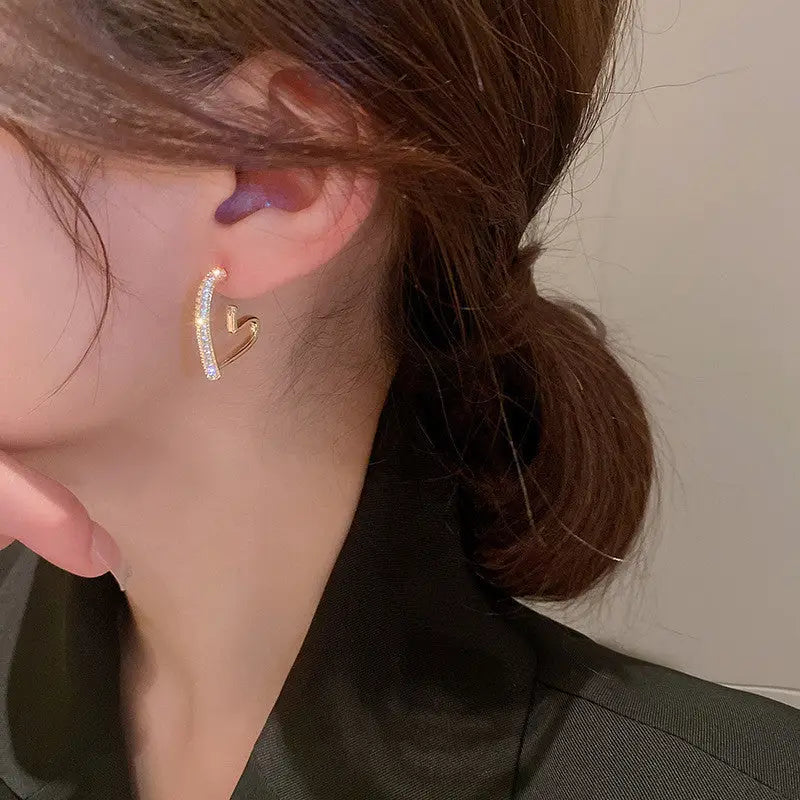 HeartLuxe: Trendy Light Luxury Earrings - Picture Color