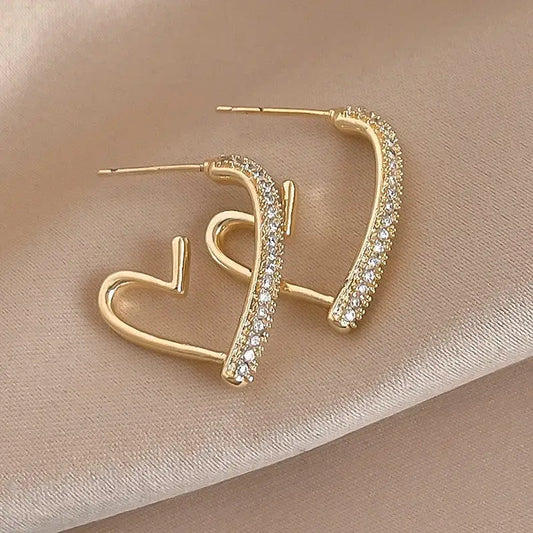 HeartLuxe: Trendy Light Luxury Earrings - Picture Color
