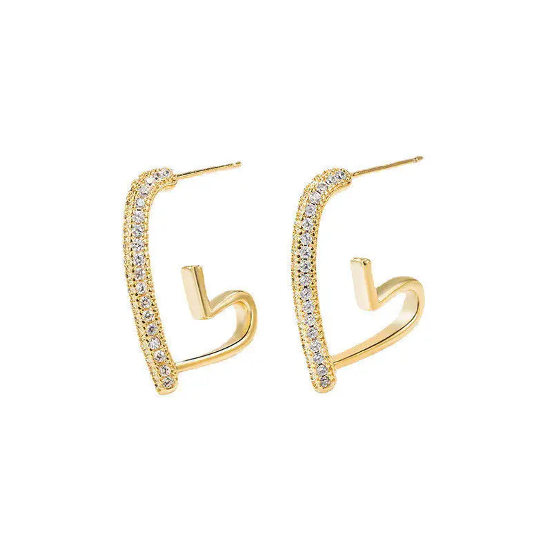 HeartLuxe: Trendy Light Luxury Earrings - Picture Color
