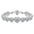 HeartZircon Korean Style Bracelet with Delicate Heart Charm - White Gold Plated