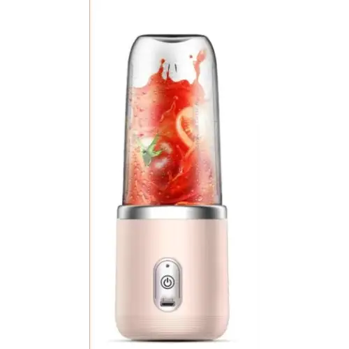 High Power 140W Juicer with 400mL Capacity and Fast Motor Pink / Six knives